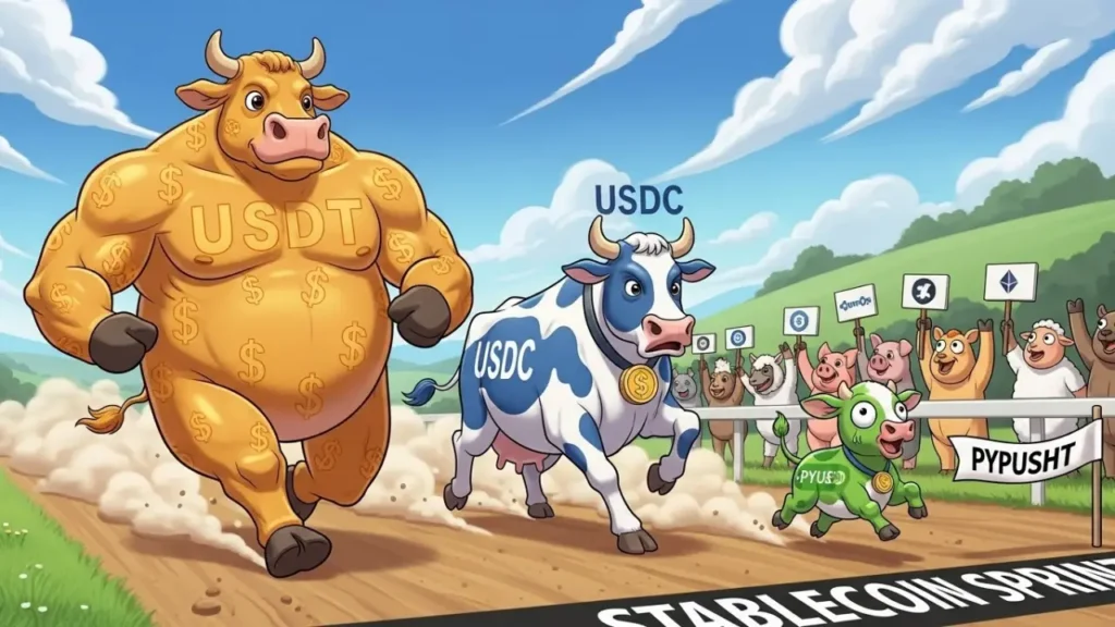 PYUSD 스테이블코인 관련 만평