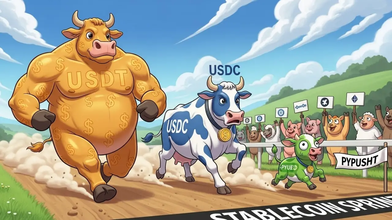 PYUSD 스테이블코인 관련 만평